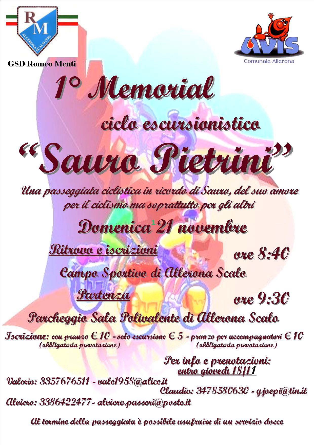 1° memorial ciclo-escursionistico “Sauro Pietrini” ad Allerona