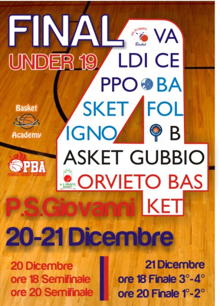 Orvieto Basket U19 Ecc. Tutto pronto per le Final Four