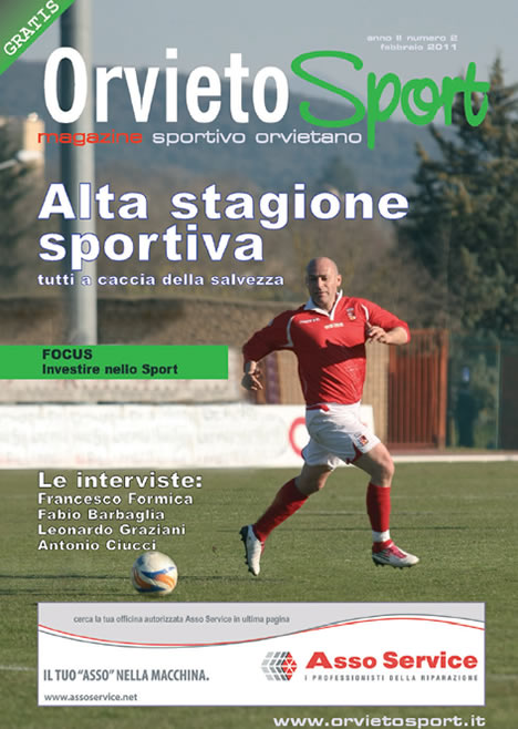 E’ in distribuzione il numero di Febbraio di OrvietoSport Magazine