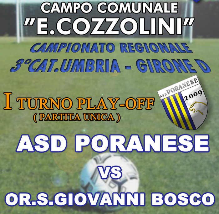 Inizia l’avventura play-off per la Poranese contro il S. Giovanni Bosco