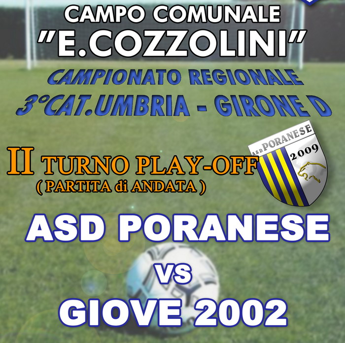 La Poranese al secondo turno dei play-off incontra il Giove 2002