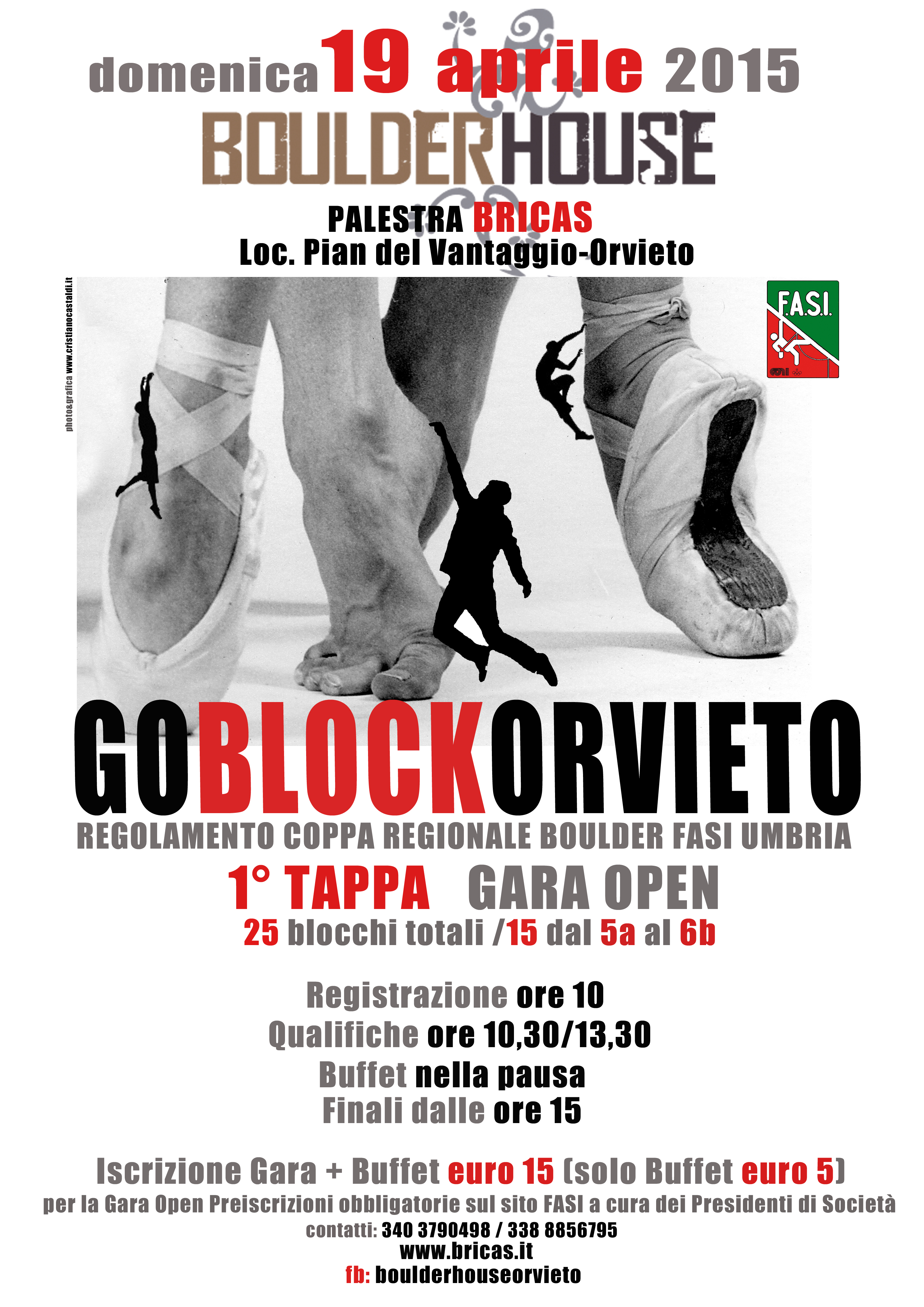 GoBLOCKOrvieto. Coppa regionale Boulder FASI Umbria