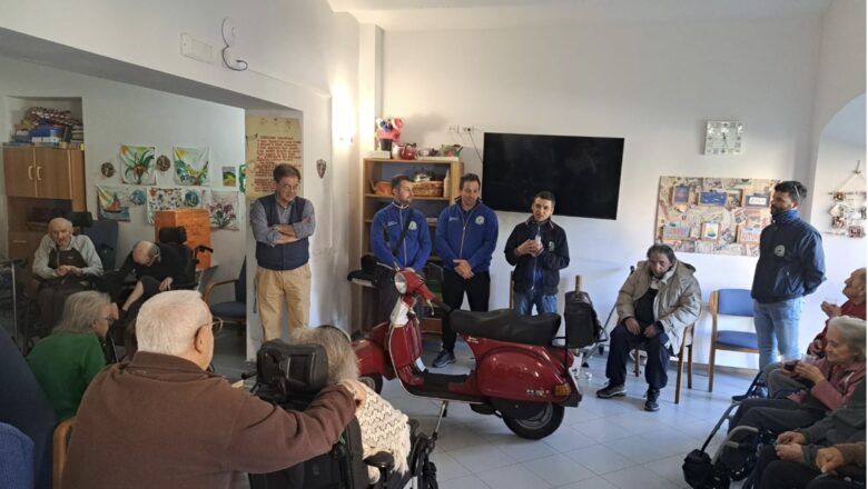 Vespa Club Orvieto in visita alla Casa di Riposo di San Giorgio. “Tutto grazie ad una Vespa”